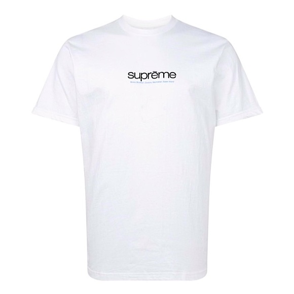 ⭐️ Supreme “Five Boroughs” Tee Shirt, White Graphic Sz L, 100% Authentic NEW NIP - Picture 3 of 10